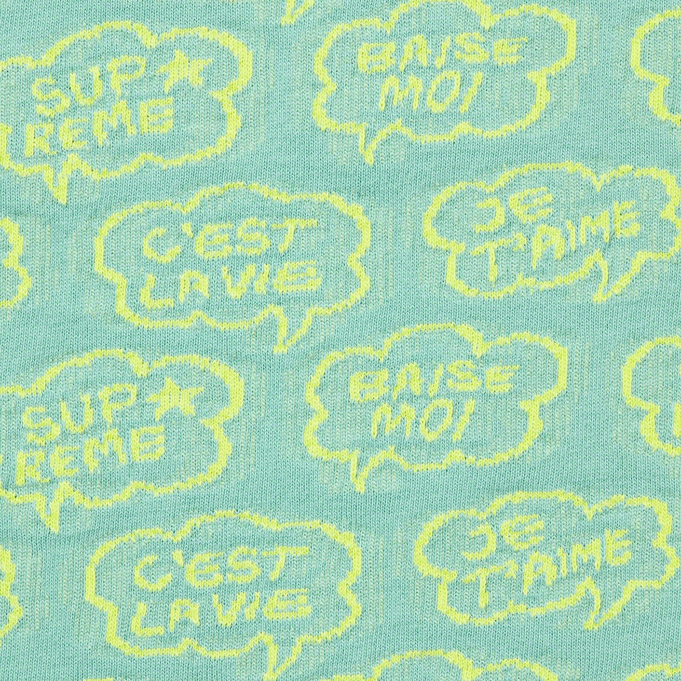 Word Bubble Jacquard S/S Top view 7